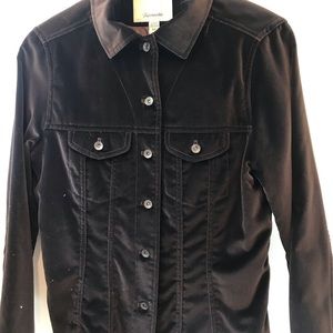Faconnable chocolate brown velvet jacket